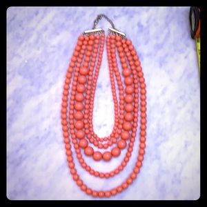 New York and Company beaded ball necklace